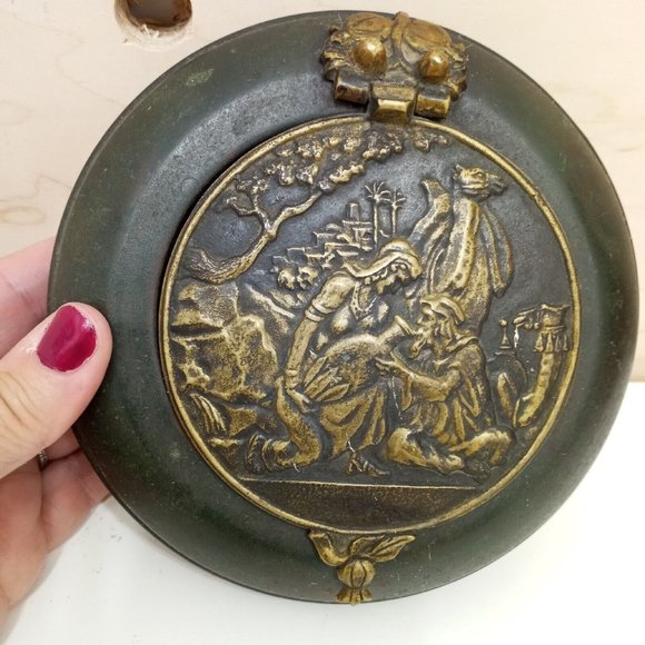 Vintage Metal & Brass Jewelry Storage Dorm Room Organizer Trinket Box Israel